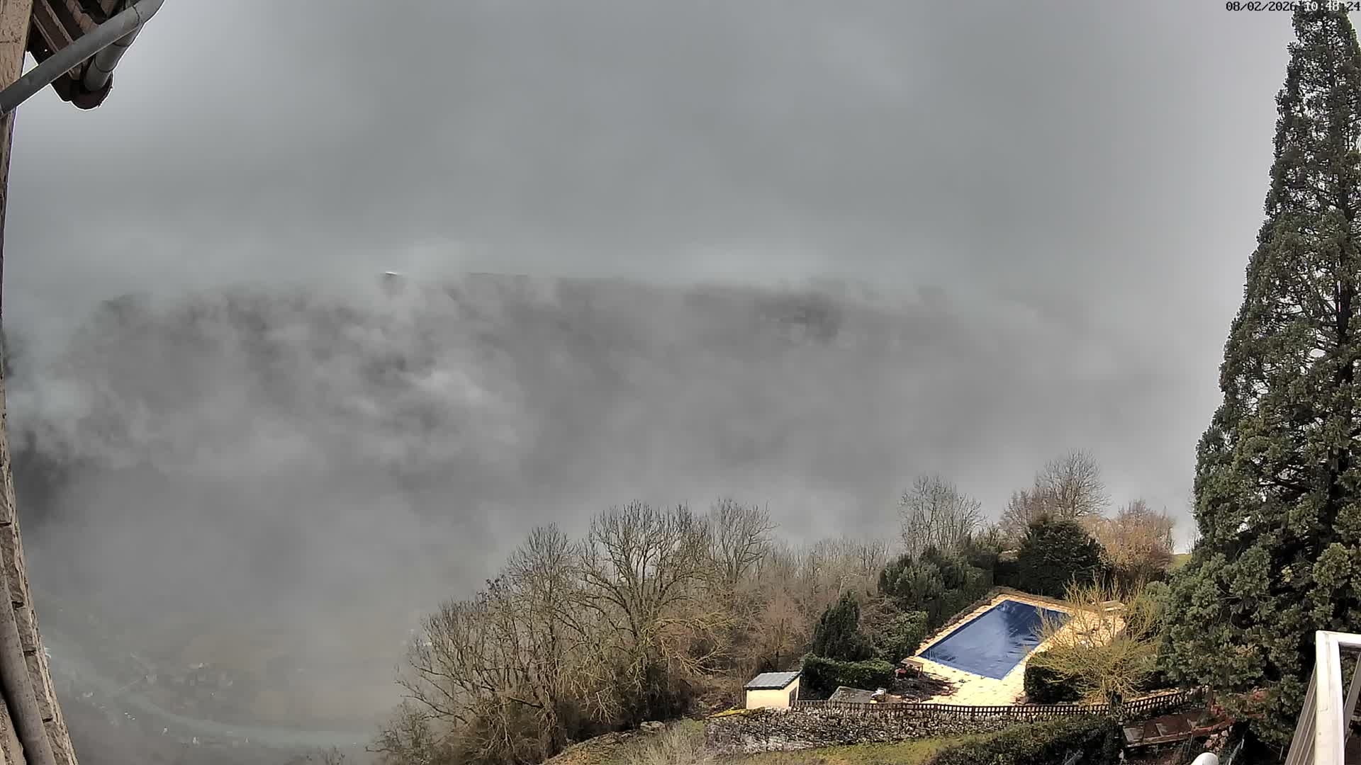 Les Gorges du Tarn (The Gorges of Tarn) View from Saint-Romme-de-Dolan Village Live Cam - Florac, Lozère, Occitanie, France