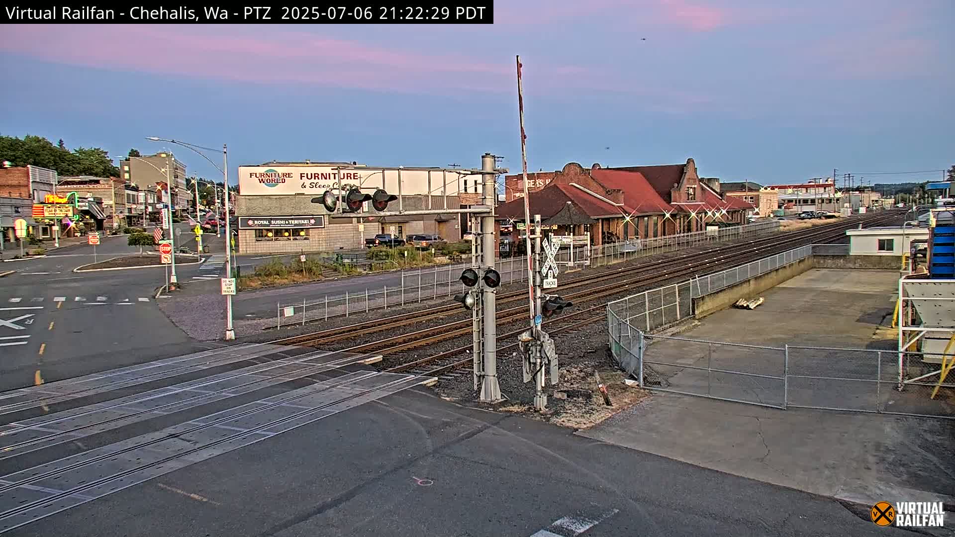 Chehalis City & Railway Junction N Market Bouleuvard X NW Front Street x NW West Street Live Cam - Chehalis, Lewis, Washington, USA
