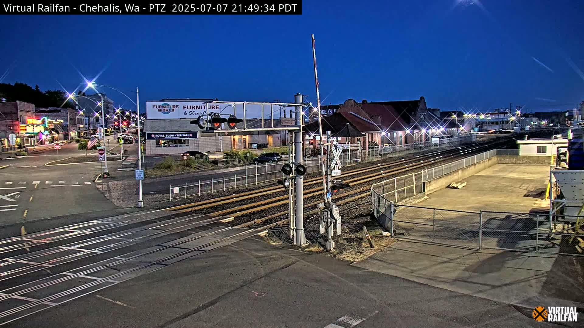 Chehalis City & Railway Junction N Market Bouleuvard X NW Front Street x NW West Street Live Cam - Chehalis, Lewis, Washington, USA