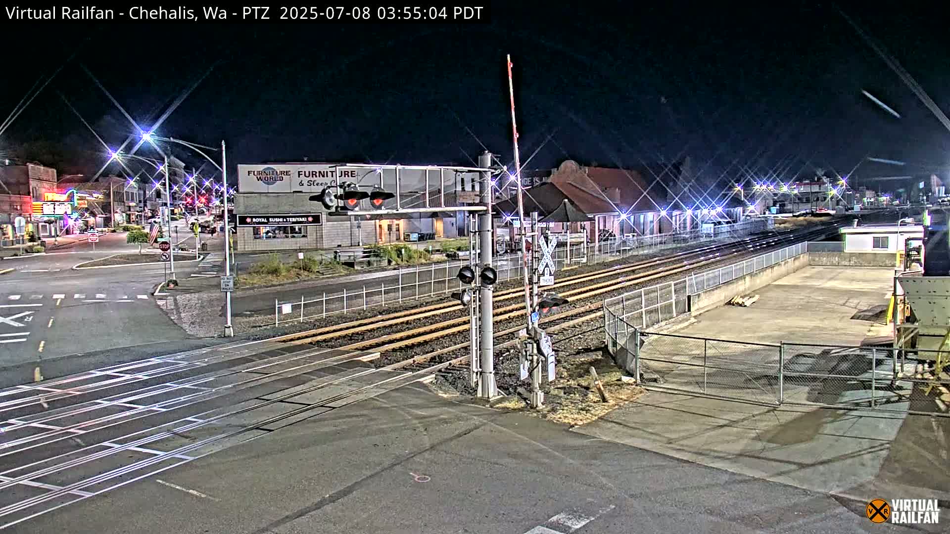 Chehalis City & Railway Junction N Market Bouleuvard X NW Front Street x NW West Street Live Cam - Chehalis, Lewis, Washington, USA