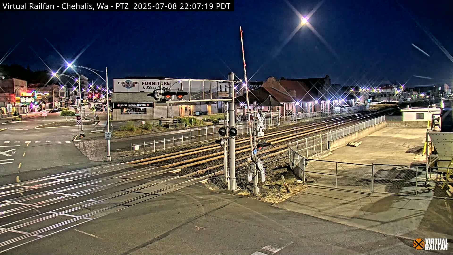 Chehalis City & Railway Junction N Market Bouleuvard X NW Front Street x NW West Street Live Cam - Chehalis, Lewis, Washington, USA