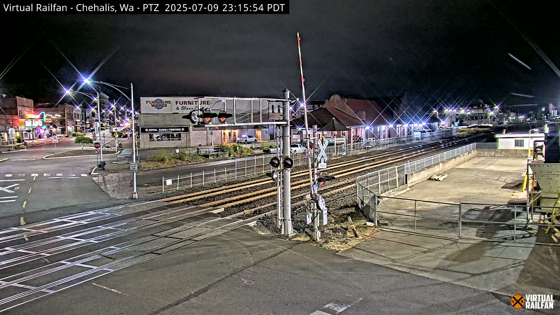 Chehalis City & Railway Junction N Market Bouleuvard X NW Front Street x NW West Street Live Cam - Chehalis, Lewis, Washington, USA
