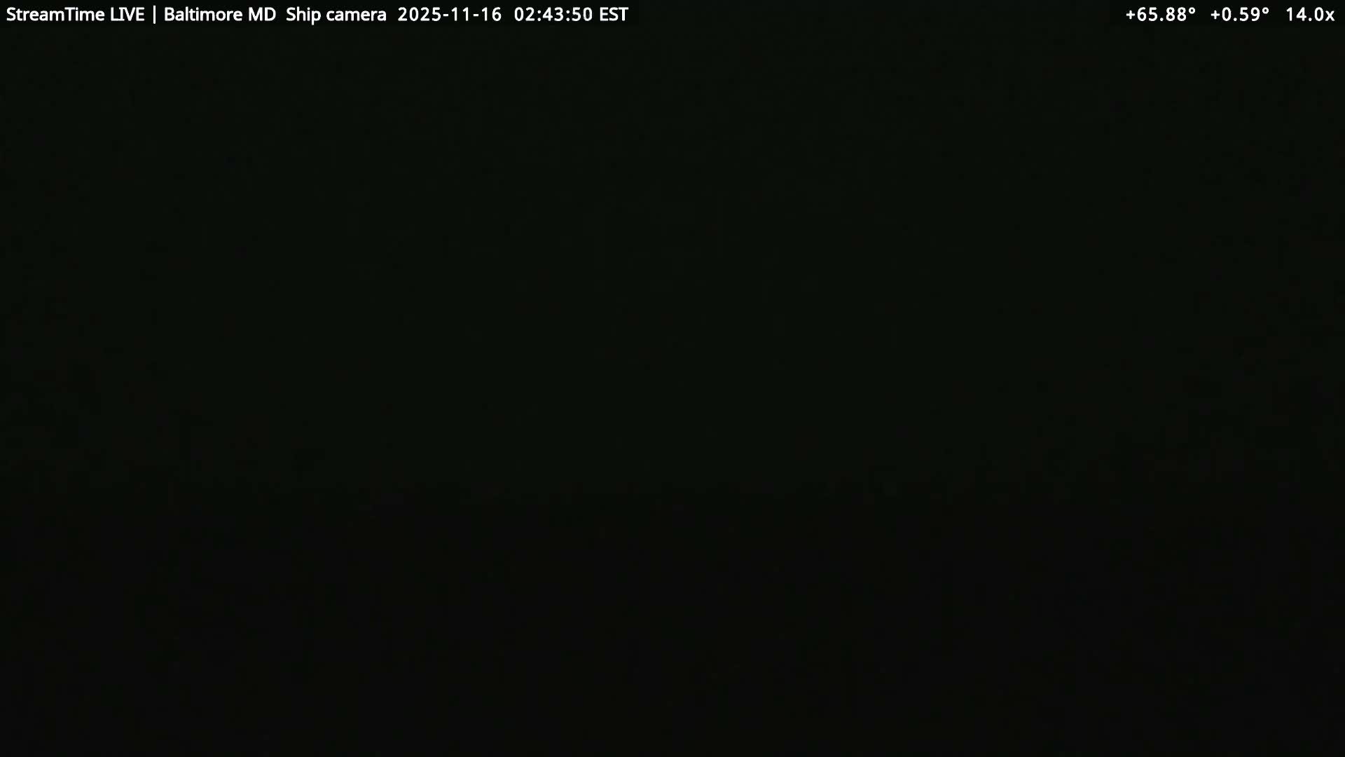 Baltimore Silhouette & Brandon Shores Power Plant Pier  from Fort Smallwood Park Live Cam - Pasadena, Anne Arundel, Maryland, USA