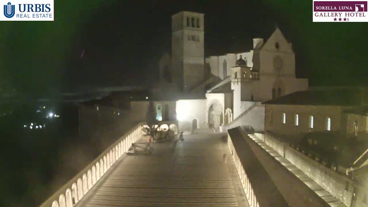Assisi Basilica of San Francesco Live Cam - Perugia, Umbria, Italy