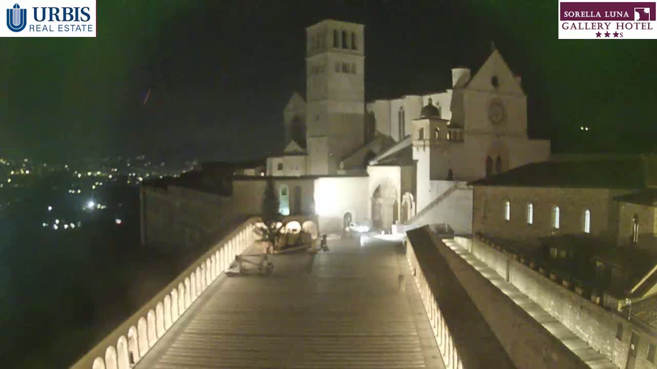 Assisi Basilica of San Francesco Live Cam - Perugia, Umbria, Italy
