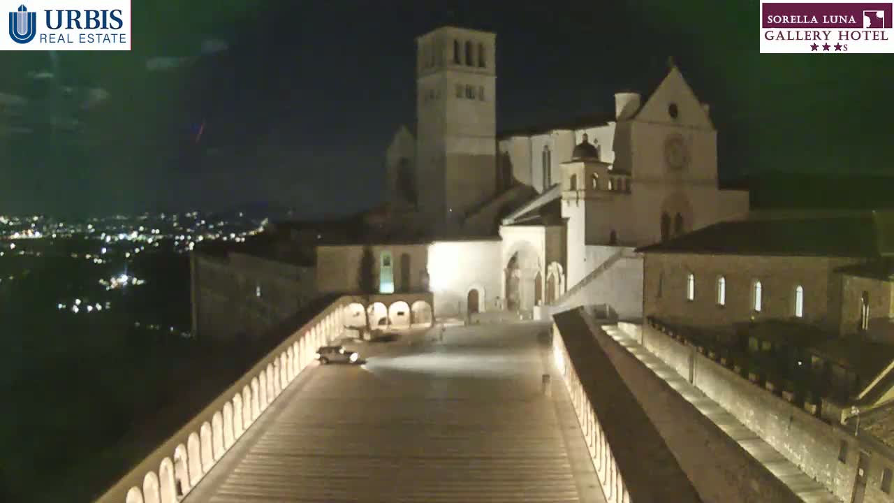 Assisi Basilica of San Francesco Live Cam - Perugia, Umbria, Italy