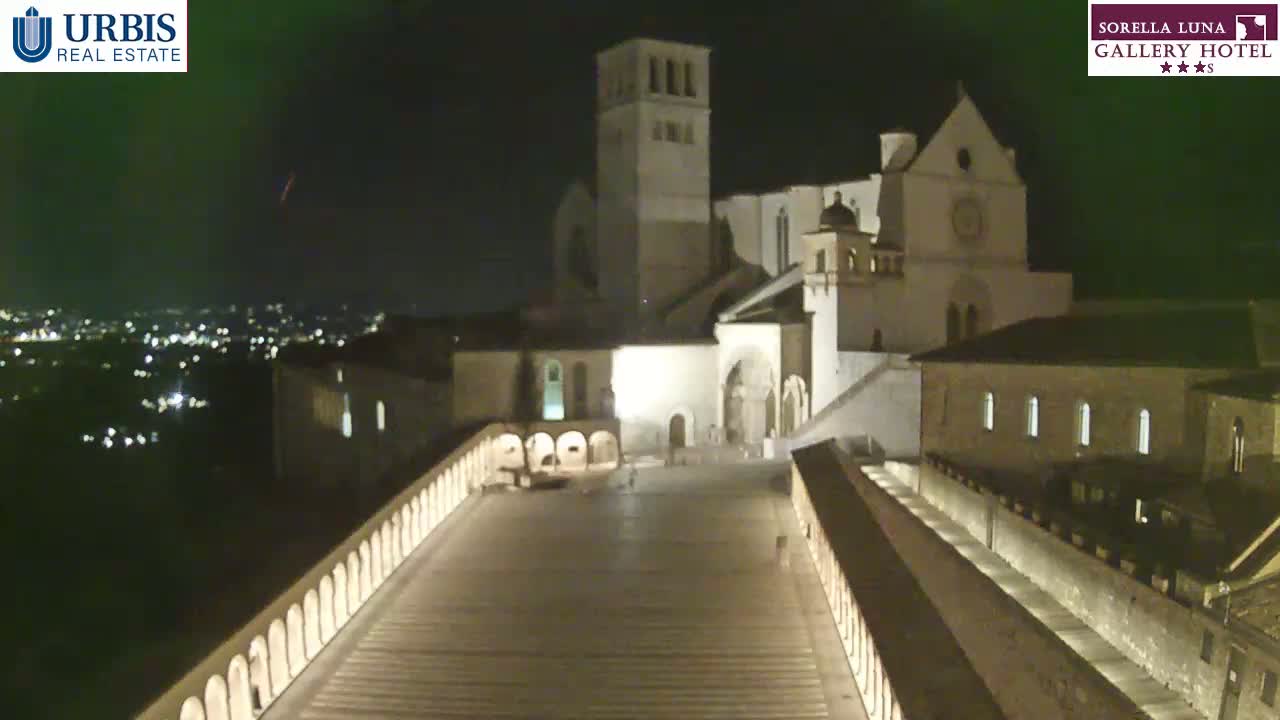 Assisi Basilica of San Francesco Live Cam - Perugia, Umbria, Italy