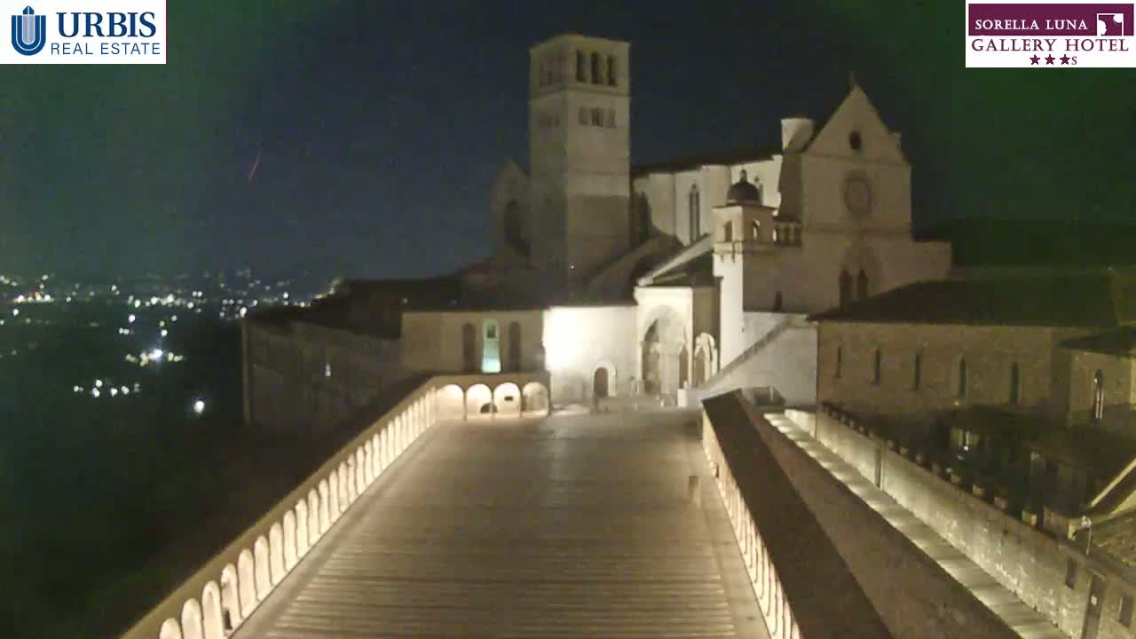 Assisi Basilica of San Francesco Live Cam - Perugia, Umbria, Italy