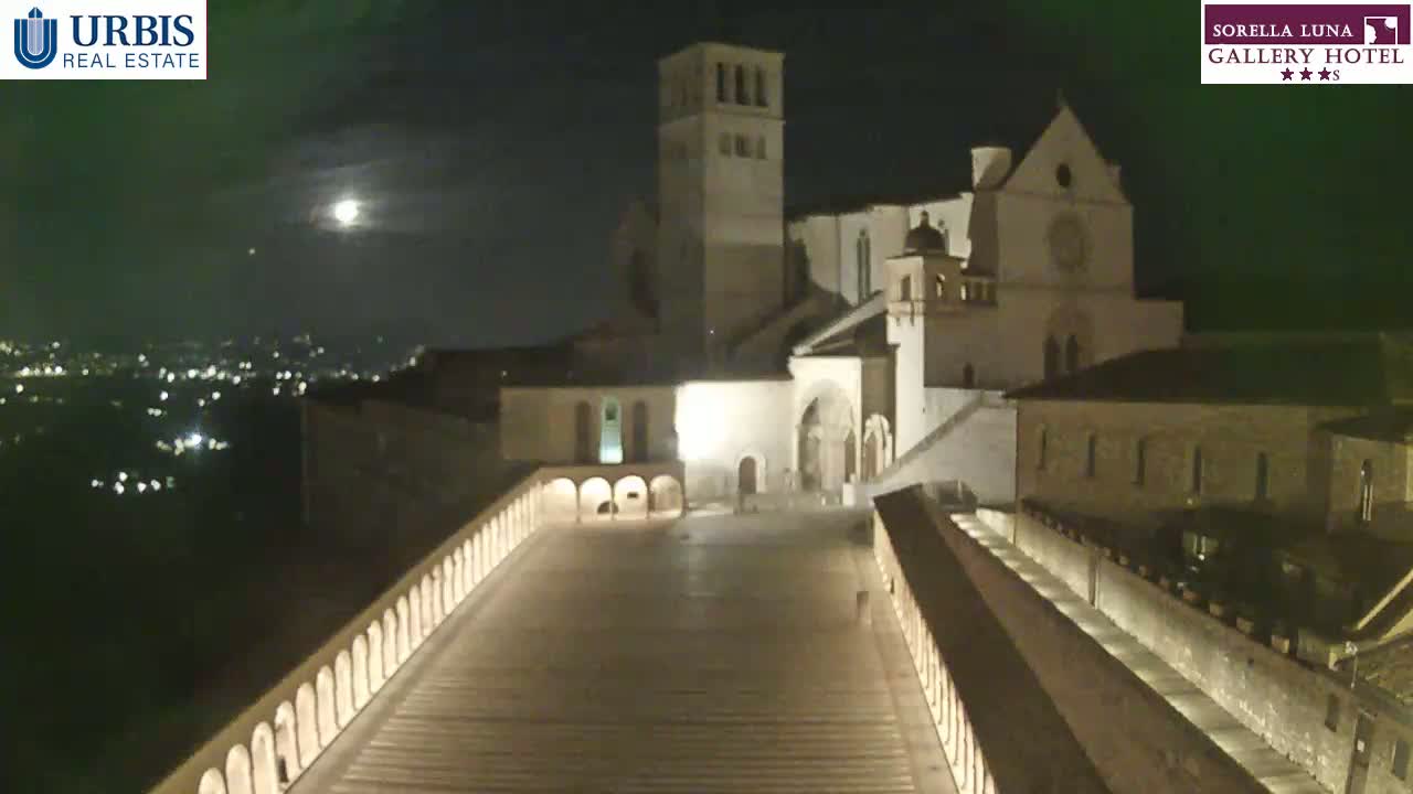 Assisi Basilica of San Francesco Live Cam - Perugia, Umbria, Italy