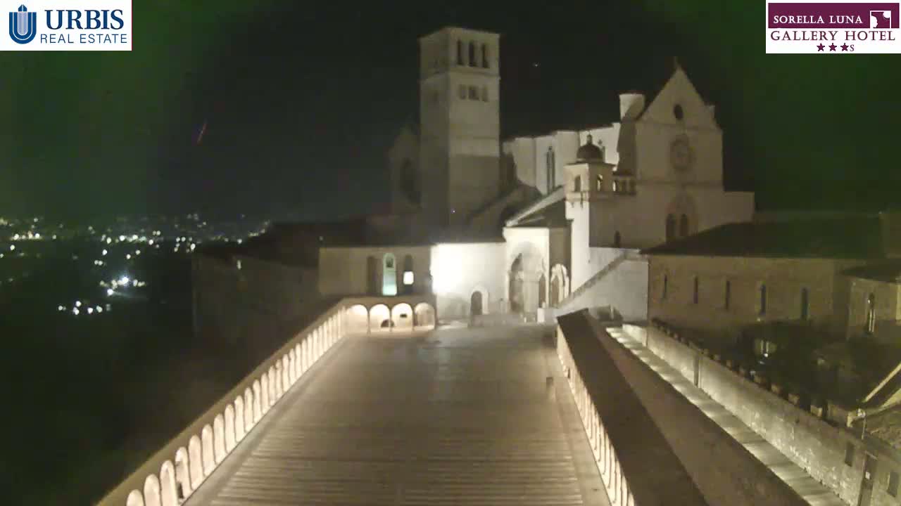 Assisi Basilica of San Francesco Live Cam - Perugia, Umbria, Italy