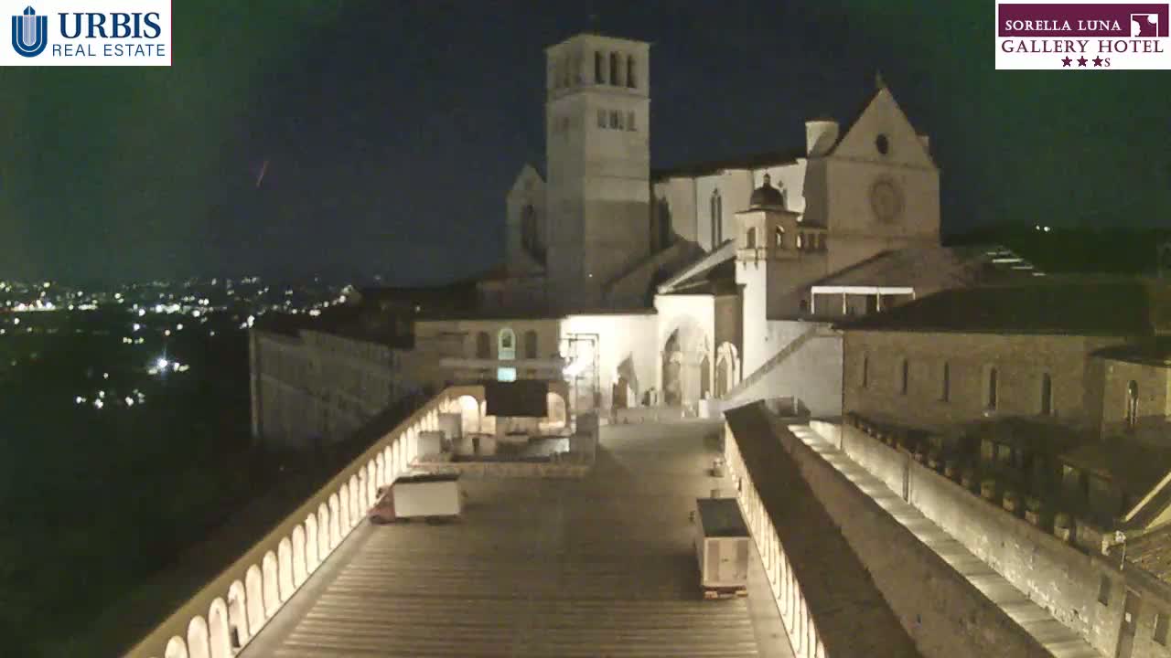 Assisi Basilica of San Francesco Live Cam - Perugia, Umbria, Italy