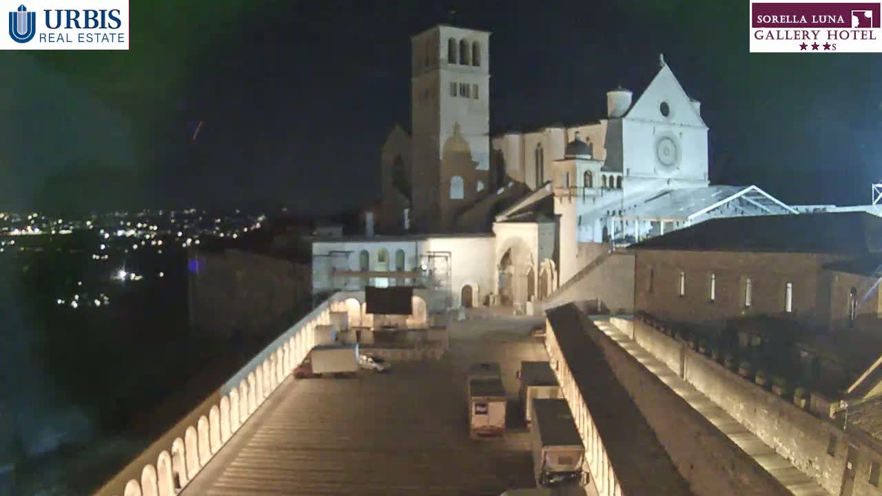 Assisi Basilica of San Francesco Live Cam - Perugia, Umbria, Italy