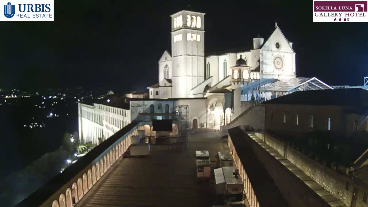 Assisi Basilica of San Francesco Live Cam - Perugia, Umbria, Italy