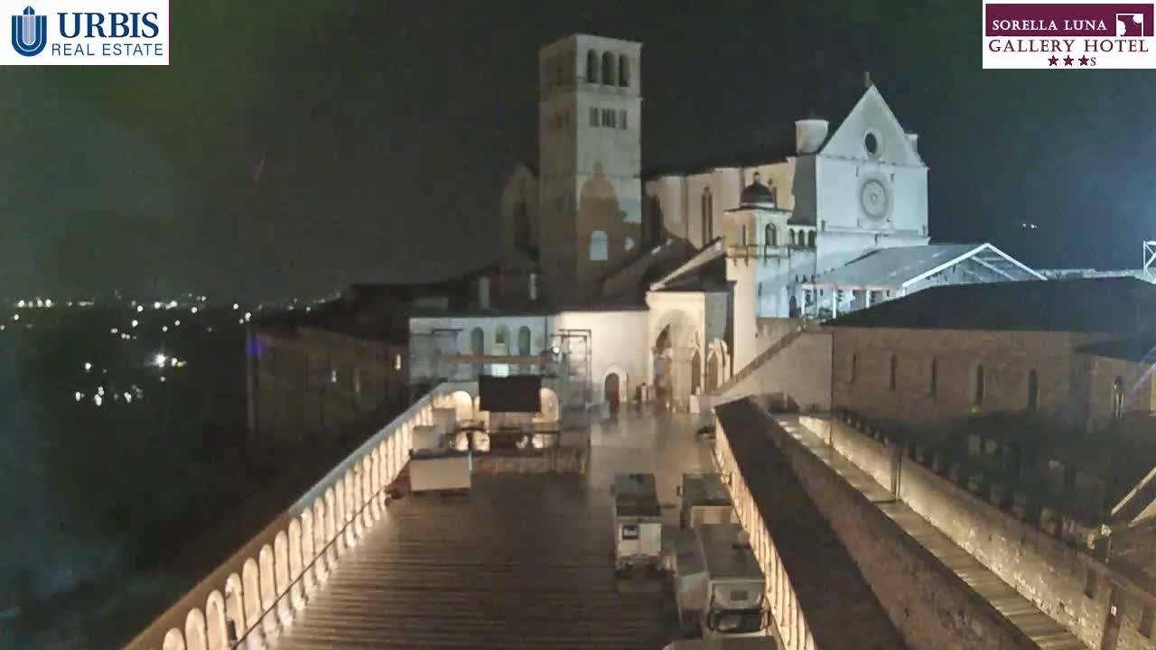 Assisi Basilica of San Francesco Live Cam - Perugia, Umbria, Italy