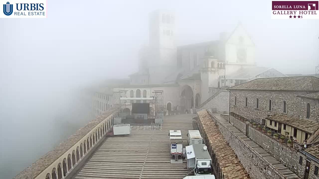Assisi Basilica of San Francesco Live Cam - Perugia, Umbria, Italy