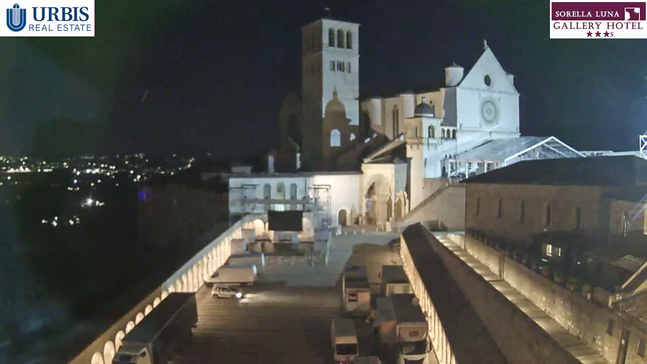 Assisi Basilica of San Francesco Live Cam - Perugia, Umbria, Italy