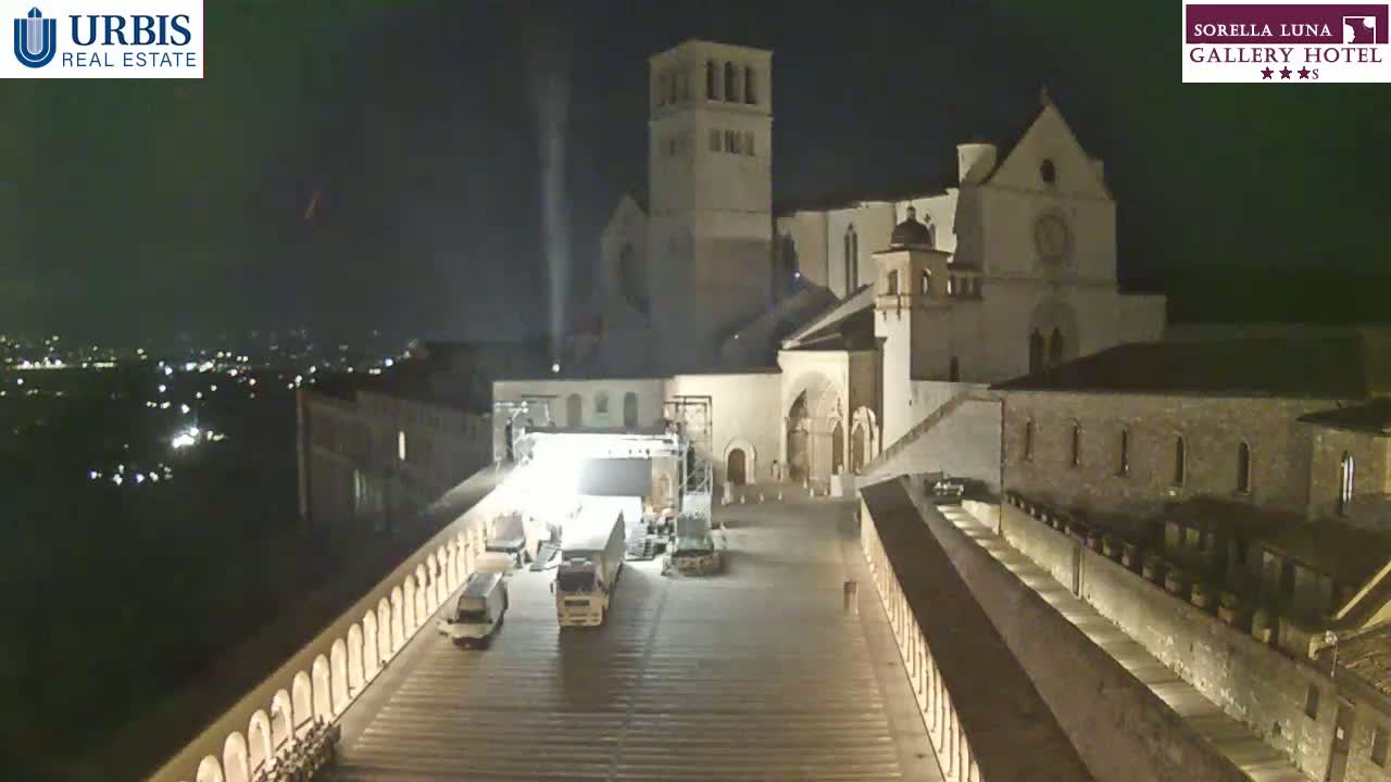 Assisi Basilica of San Francesco Live Cam - Perugia, Umbria, Italy