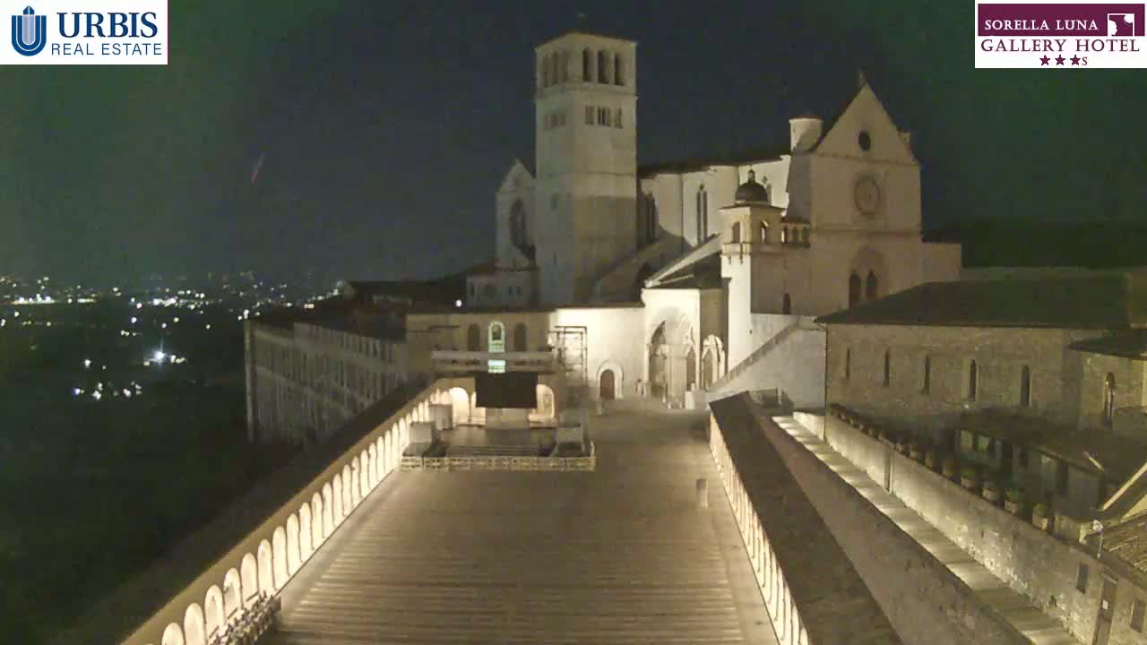 Assisi Basilica of San Francesco Live Cam - Perugia, Umbria, Italy