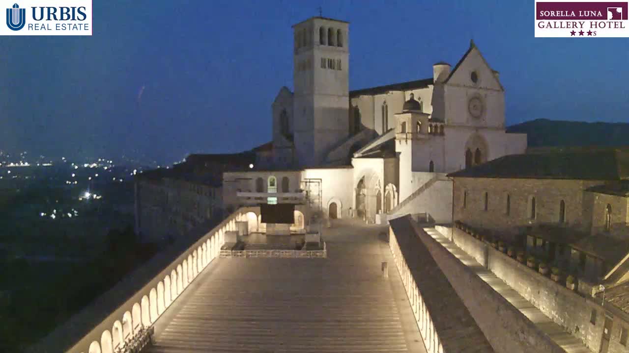 Assisi Basilica of San Francesco Live Cam - Perugia, Umbria, Italy