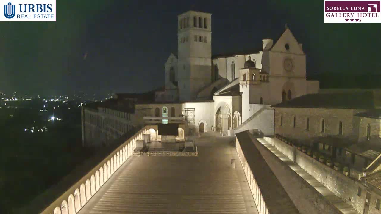Assisi Basilica of San Francesco Live Cam - Perugia, Umbria, Italy