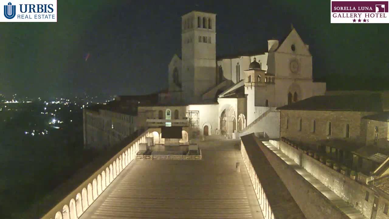 Assisi Basilica of San Francesco Live Cam - Perugia, Umbria, Italy