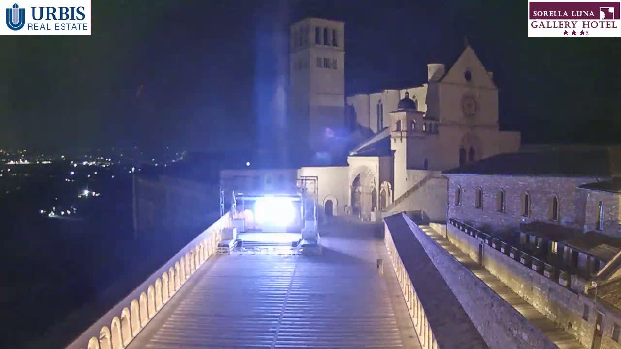 Assisi Basilica of San Francesco Live Cam - Perugia, Umbria, Italy