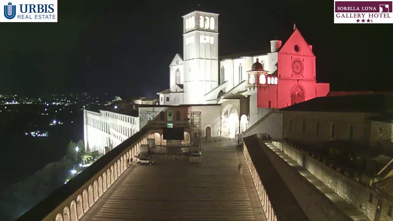 Assisi Basilica of San Francesco Live Cam - Perugia, Umbria, Italy