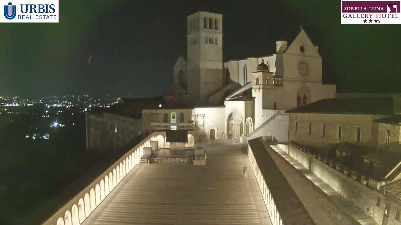 Assisi Basilica of San Francesco Live Cam - Perugia, Umbria, Italy