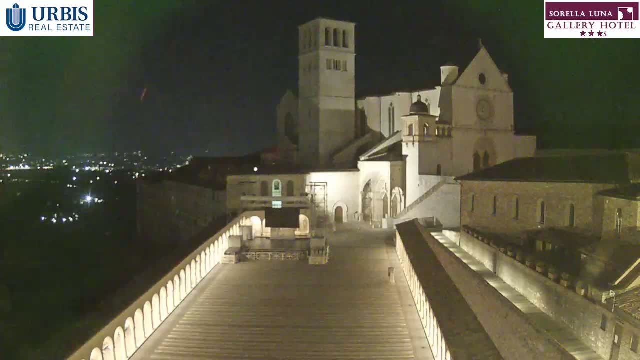 Assisi Basilica of San Francesco Live Cam - Perugia, Umbria, Italy