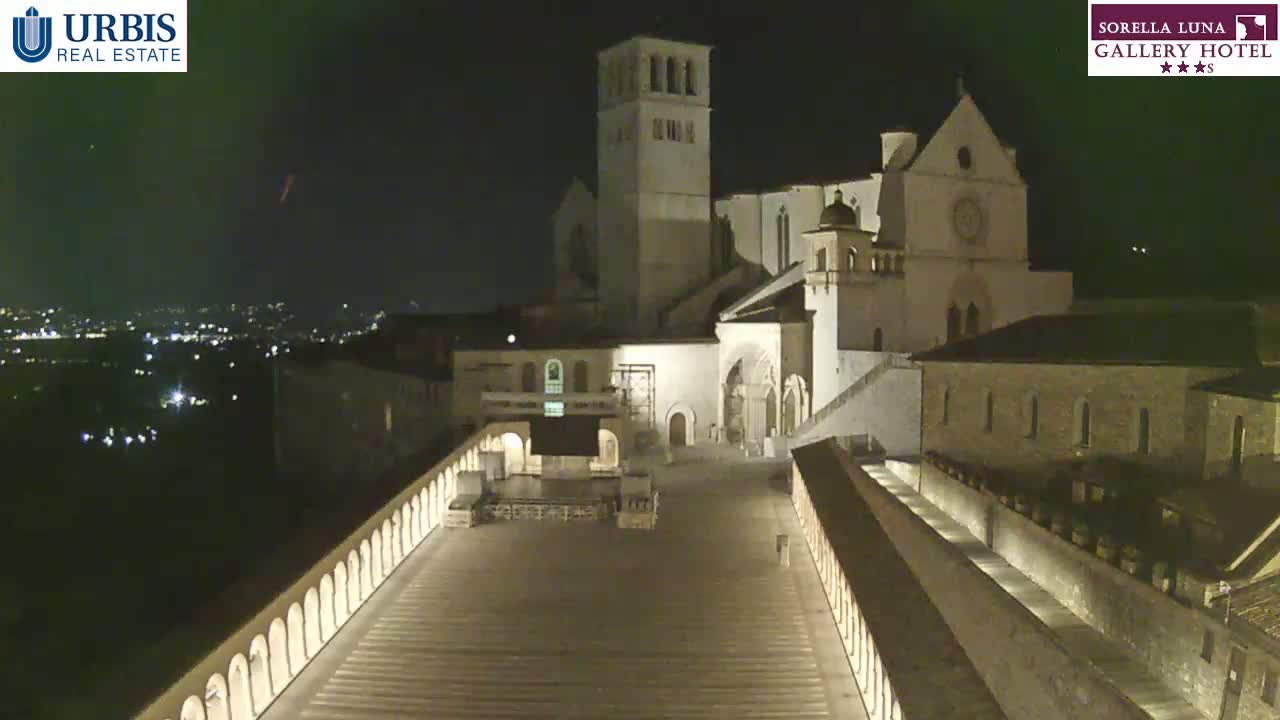 Assisi Basilica of San Francesco Live Cam - Perugia, Umbria, Italy