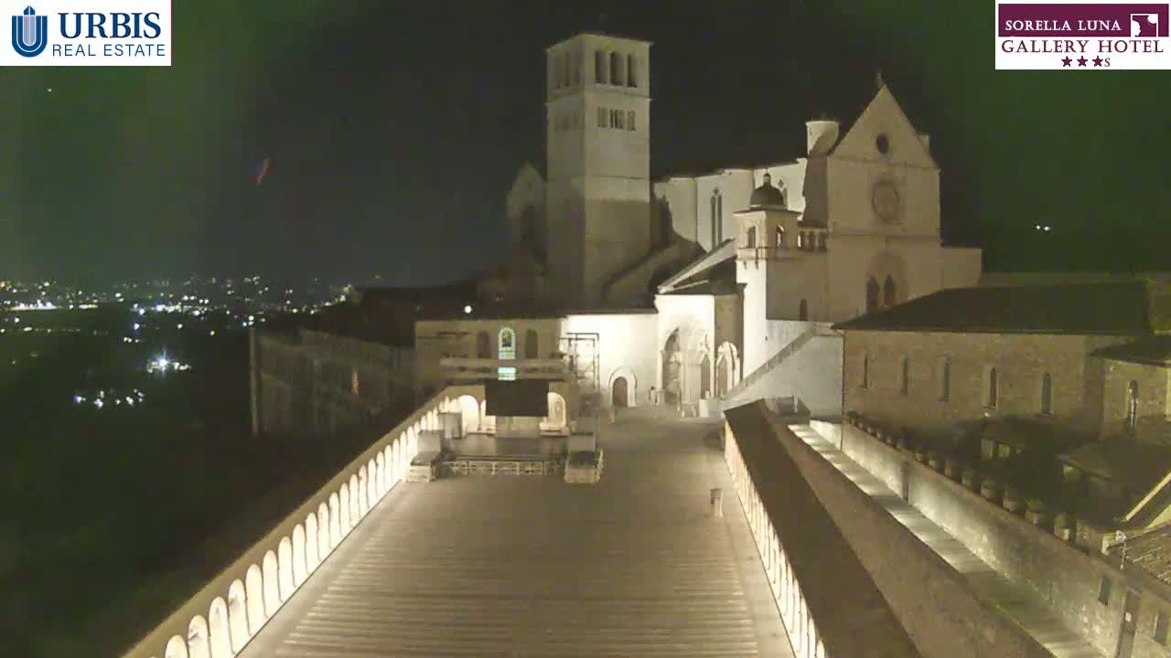 Assisi Basilica of San Francesco Live Cam - Perugia, Umbria, Italy