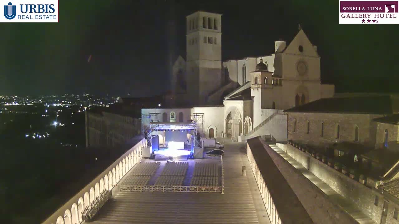 Assisi Basilica of San Francesco Live Cam - Perugia, Umbria, Italy