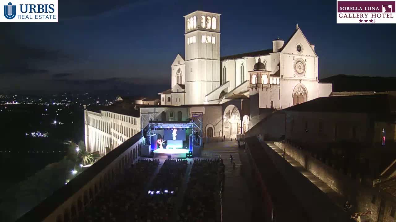 Assisi Basilica of San Francesco Live Cam - Perugia, Umbria, Italy