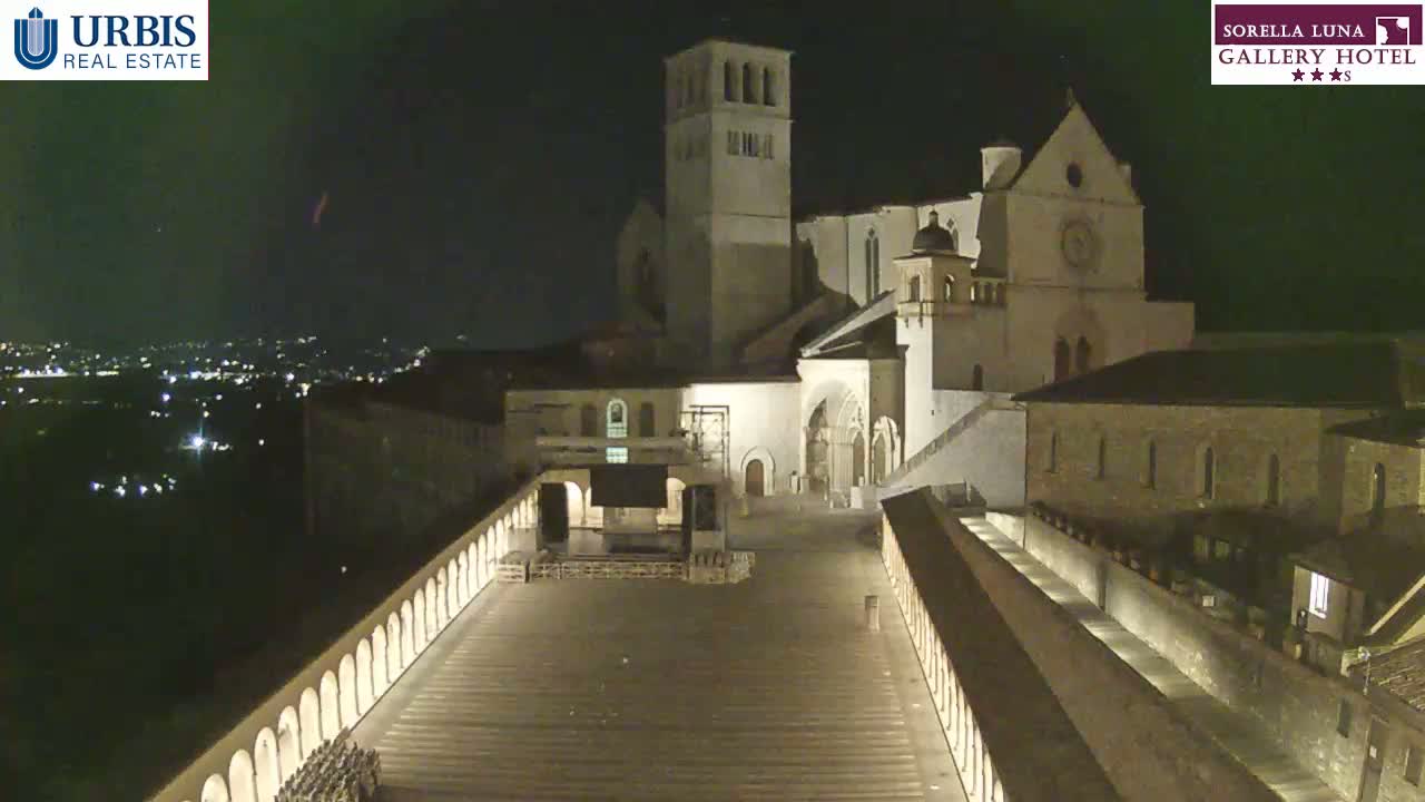 Assisi Basilica of San Francesco Live Cam - Perugia, Umbria, Italy