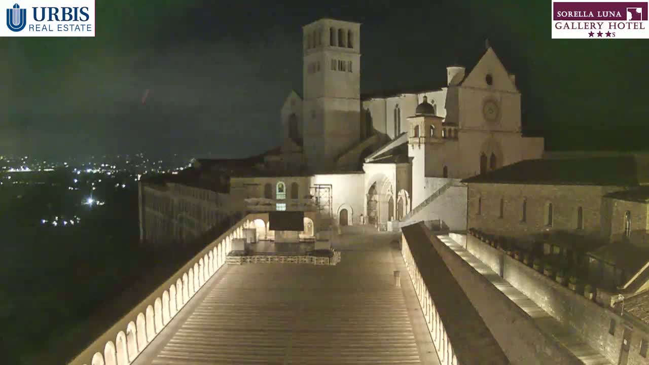 Assisi Basilica of San Francesco Live Cam - Perugia, Umbria, Italy
