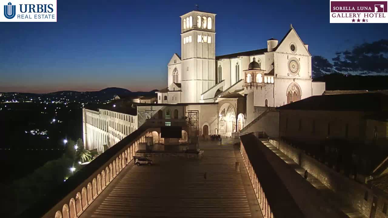 Assisi Basilica of San Francesco Live Cam - Perugia, Umbria, Italy