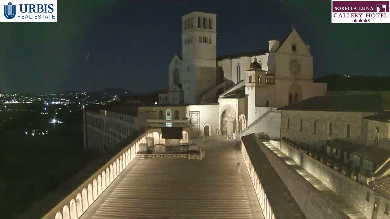Assisi Basilica of San Francesco Live Cam - Perugia, Umbria, Italy