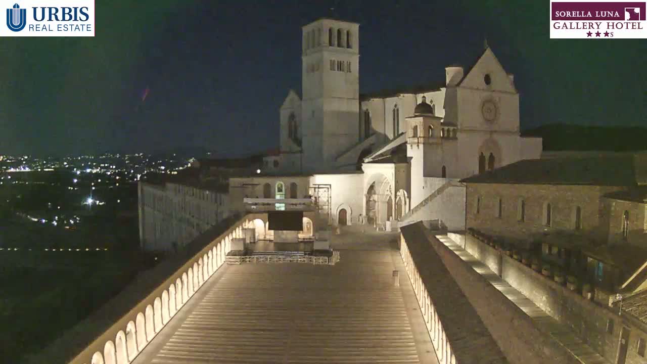 Assisi Basilica of San Francesco Live Cam - Perugia, Umbria, Italy