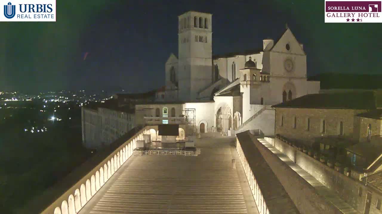 Assisi Basilica of San Francesco Live Cam - Perugia, Umbria, Italy