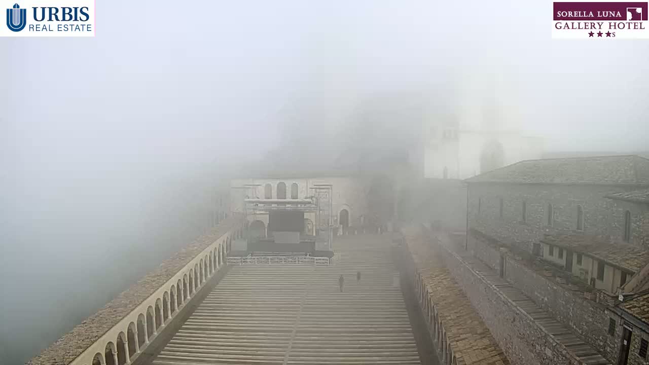 Assisi Basilica of San Francesco Live Cam - Perugia, Umbria, Italy