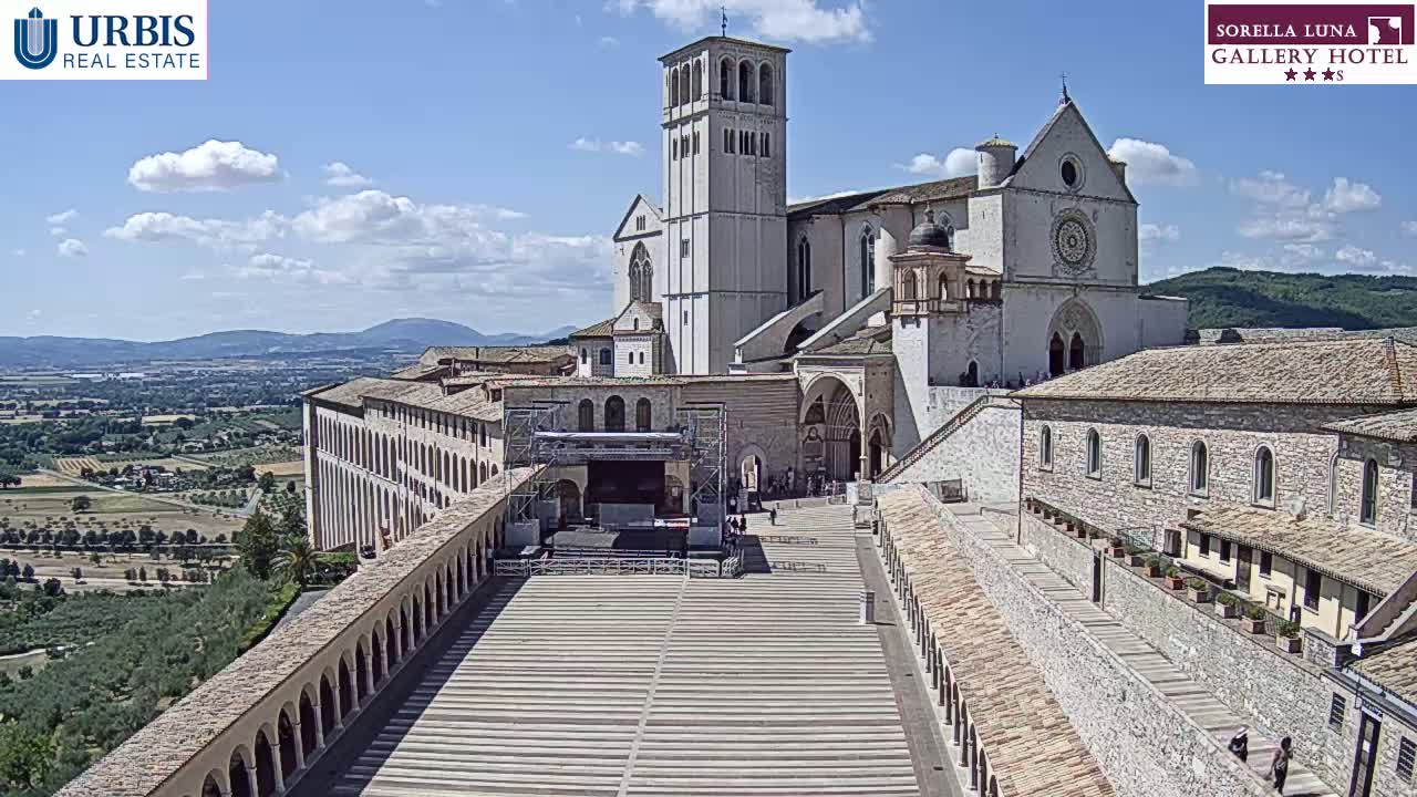 Assisi Basilica of San Francesco Live Cam - Perugia, Umbria, Italy