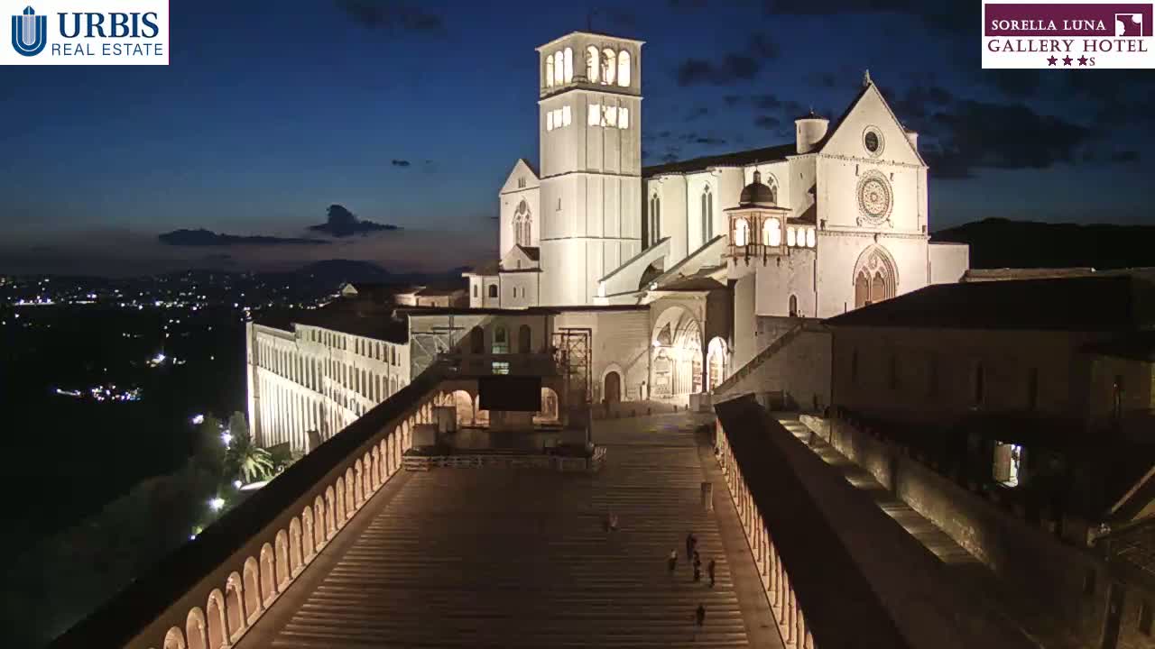Assisi Basilica of San Francesco Live Cam - Perugia, Umbria, Italy