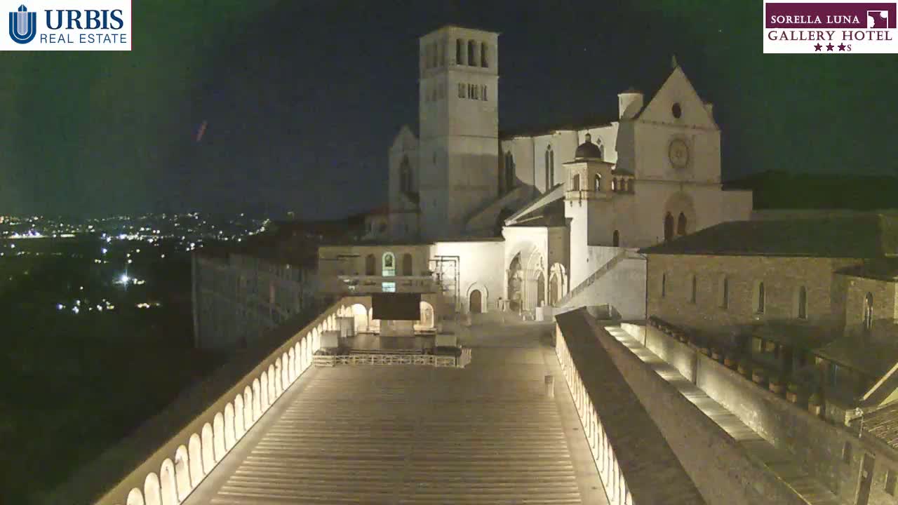 Assisi Basilica of San Francesco Live Cam - Perugia, Umbria, Italy