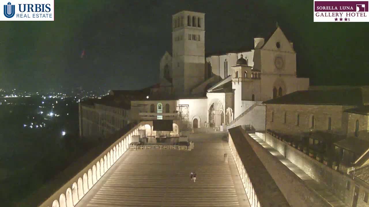 Assisi Basilica of San Francesco Live Cam - Perugia, Umbria, Italy