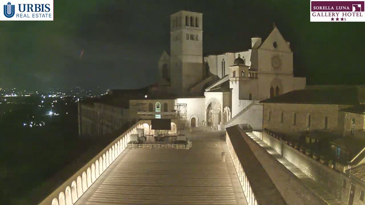 Assisi Basilica of San Francesco Live Cam - Perugia, Umbria, Italy