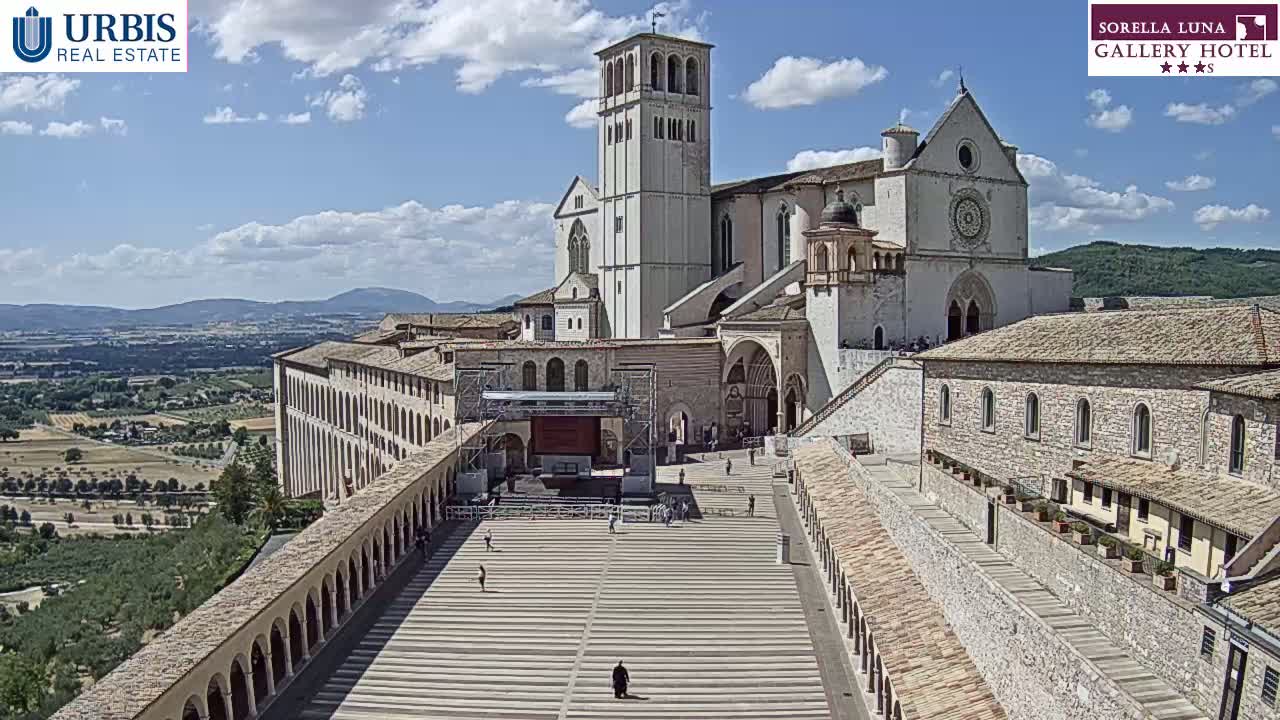 Assisi Basilica of San Francesco Live Cam - Perugia, Umbria, Italy