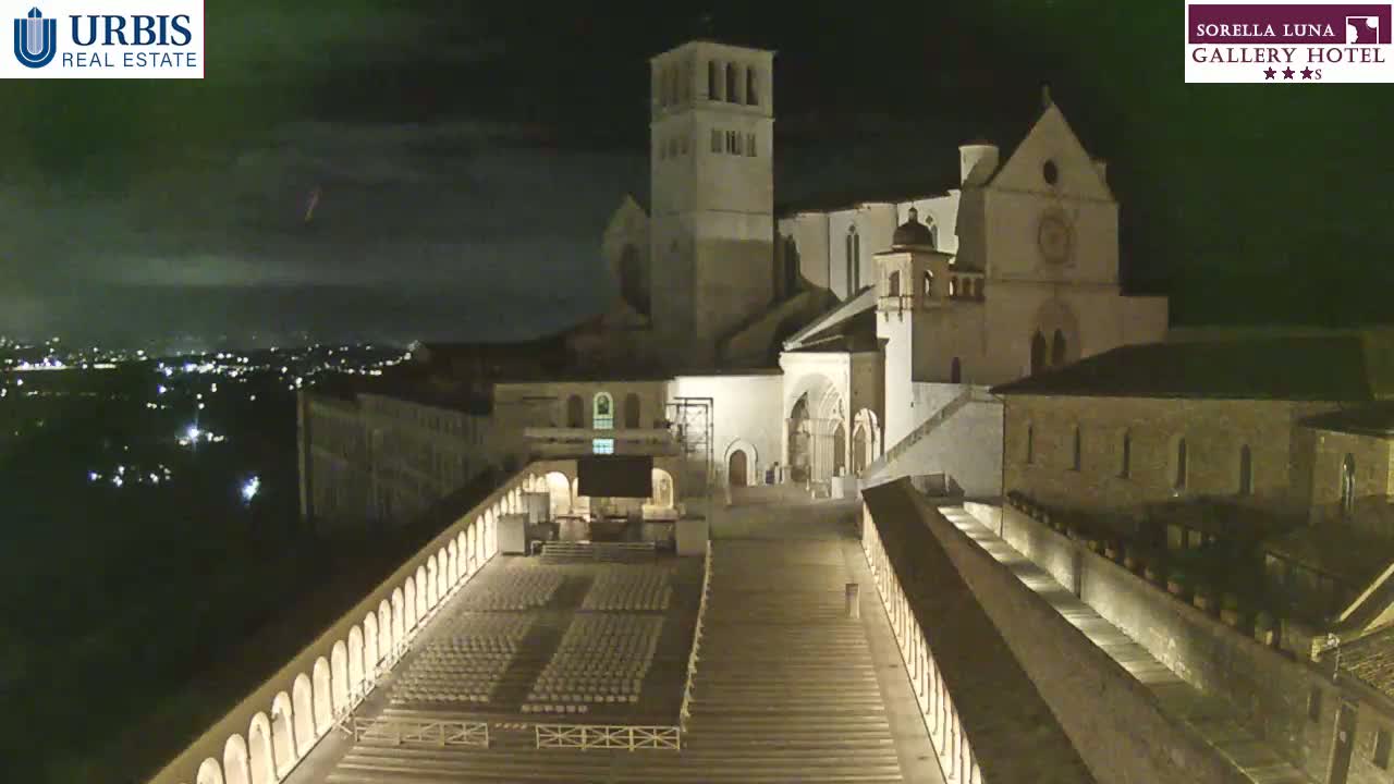 Assisi Basilica of San Francesco Live Cam - Perugia, Umbria, Italy