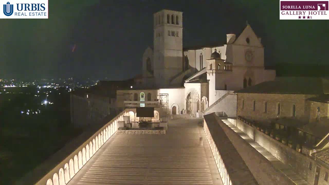 Assisi Basilica of San Francesco Live Cam - Perugia, Umbria, Italy