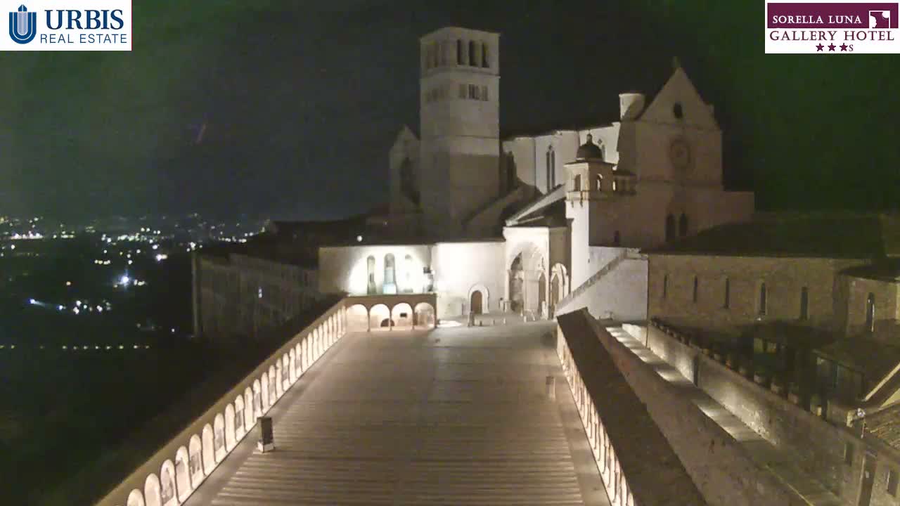 Assisi Basilica of San Francesco Live Cam - Perugia, Umbria, Italy