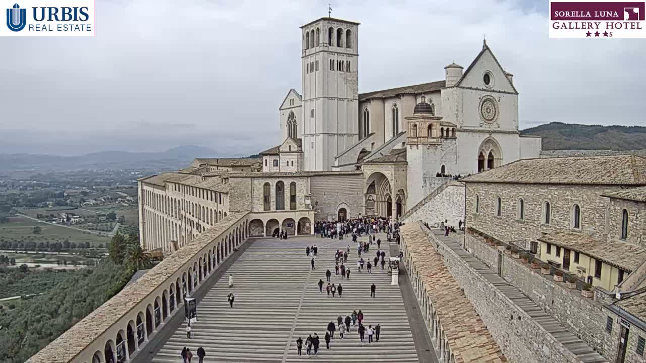 Assisi Basilica of San Francesco Live Cam - Perugia, Umbria, Italy